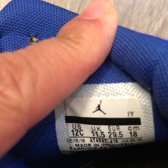 Nike Jordan Legacy 312 PS Royal Blue Cement 12C - Picture 9 of 9